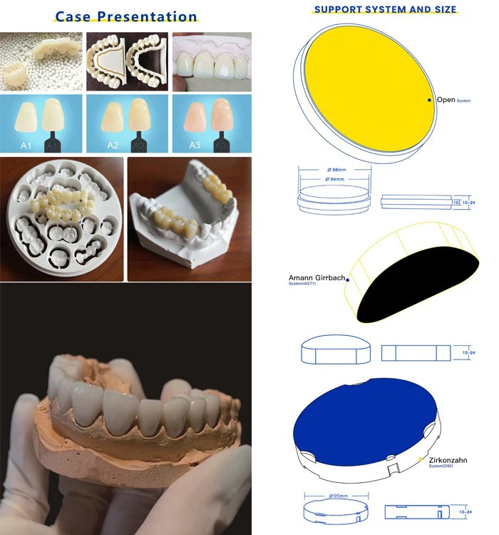 Zirconia Multilayer Dental Block Dental Zirconia Blank Cad Cam Dental Zirconia support Zirconia Multilayer Dental Block Dental Zirconia Blank Cad Cam Dental Zirconia support