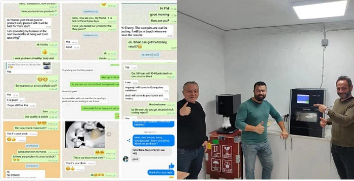 Zirconia Dental Fast Sintering furnace customer feedback Zirconia Dental Fast Sintering furnace customer feedback