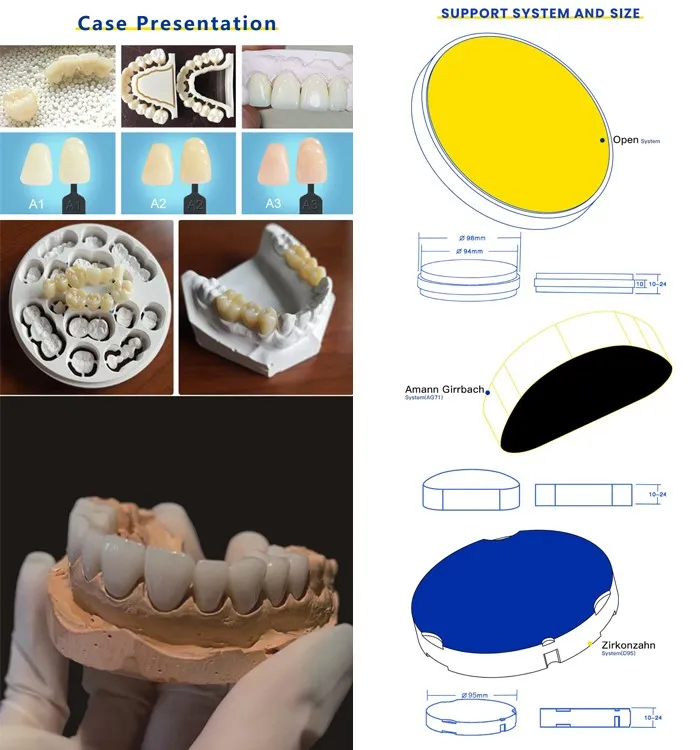 Preshade Dental Zirconia Block support Preshade Dental Zirconia Block support
