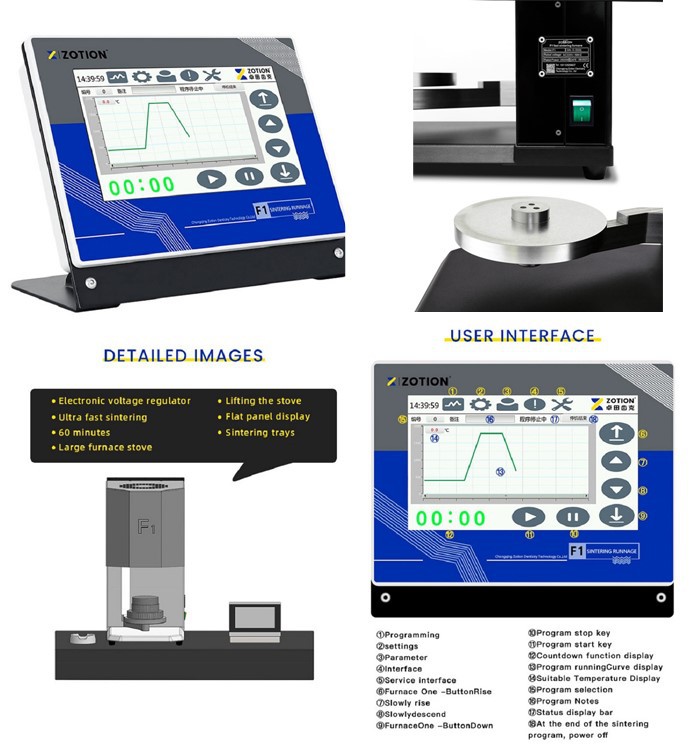 Ceramic Sintering Oven Lab Equipment Dental Zirconia Furnace details 0 Ceramic Sintering Oven Lab Equipment Dental Zirconia Furnace details 0