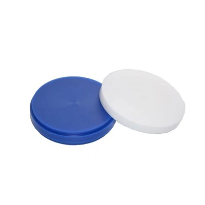 71mm Cad cam Wax Block Blue White dental wax disc