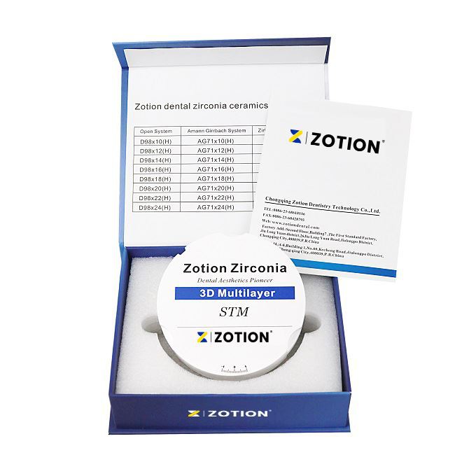 3D Multilayer Zirconia Block For Anterior Teeth