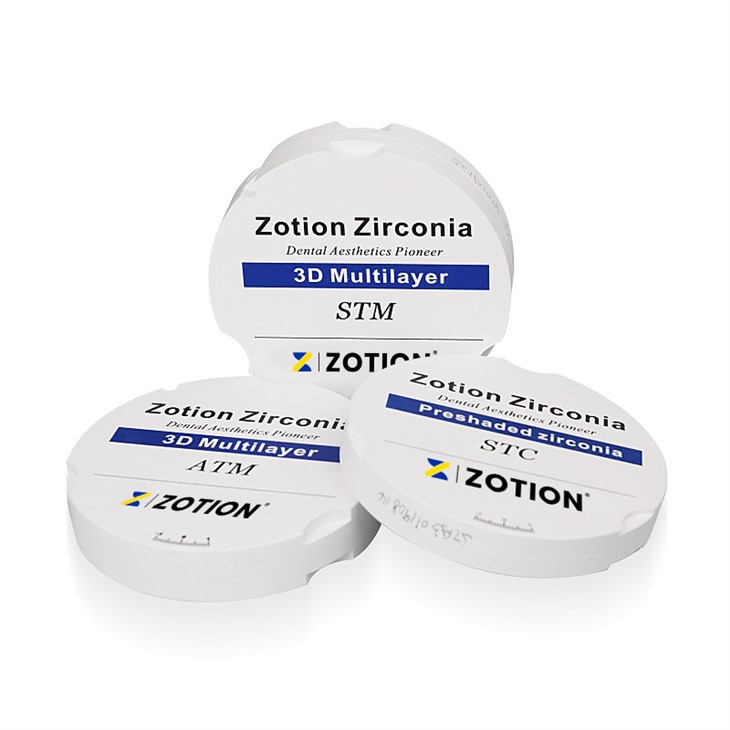 Zirconia Block 3D Multilayer Preshaded Block For Anterior Teeth