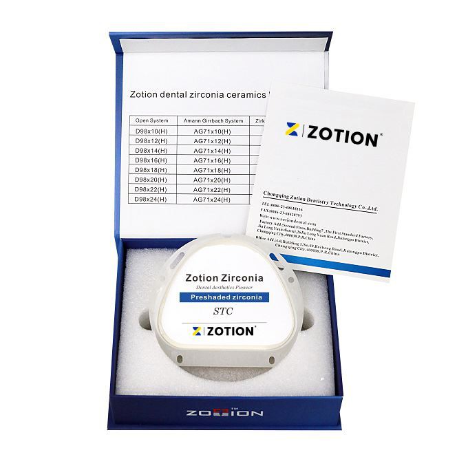 Zotion Dental CAD CAM Zirconia Blank For CNC Milling Machine