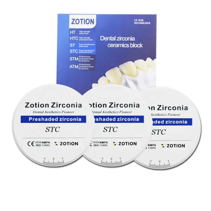 STC Preshaded Amann Girrbach System Material Dental Monolayer Block