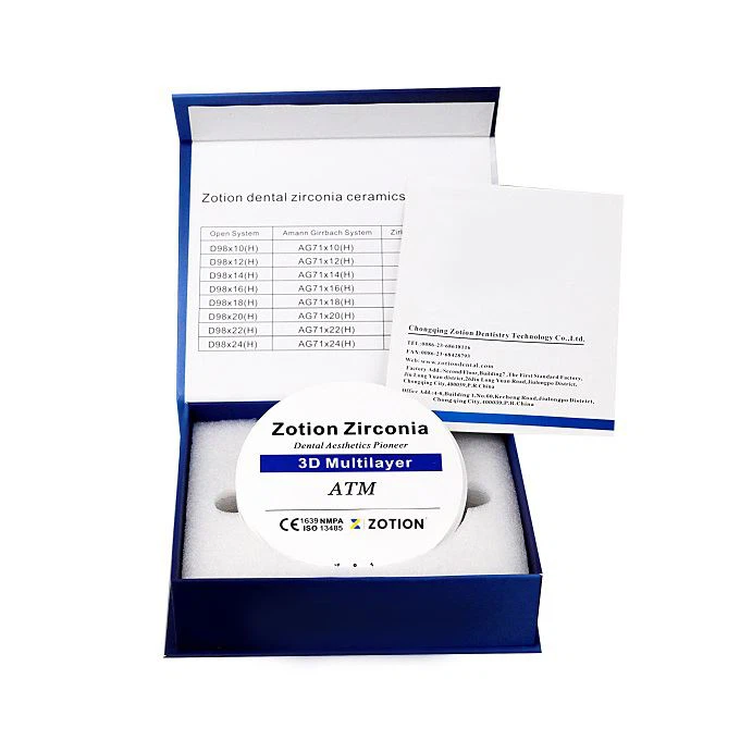 Zirconia Multilayer Dental Block Dental Zirconia Blanks Cad Cam Dental Zirconia